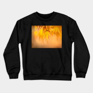 Orange Acer Leaves Crewneck Sweatshirt